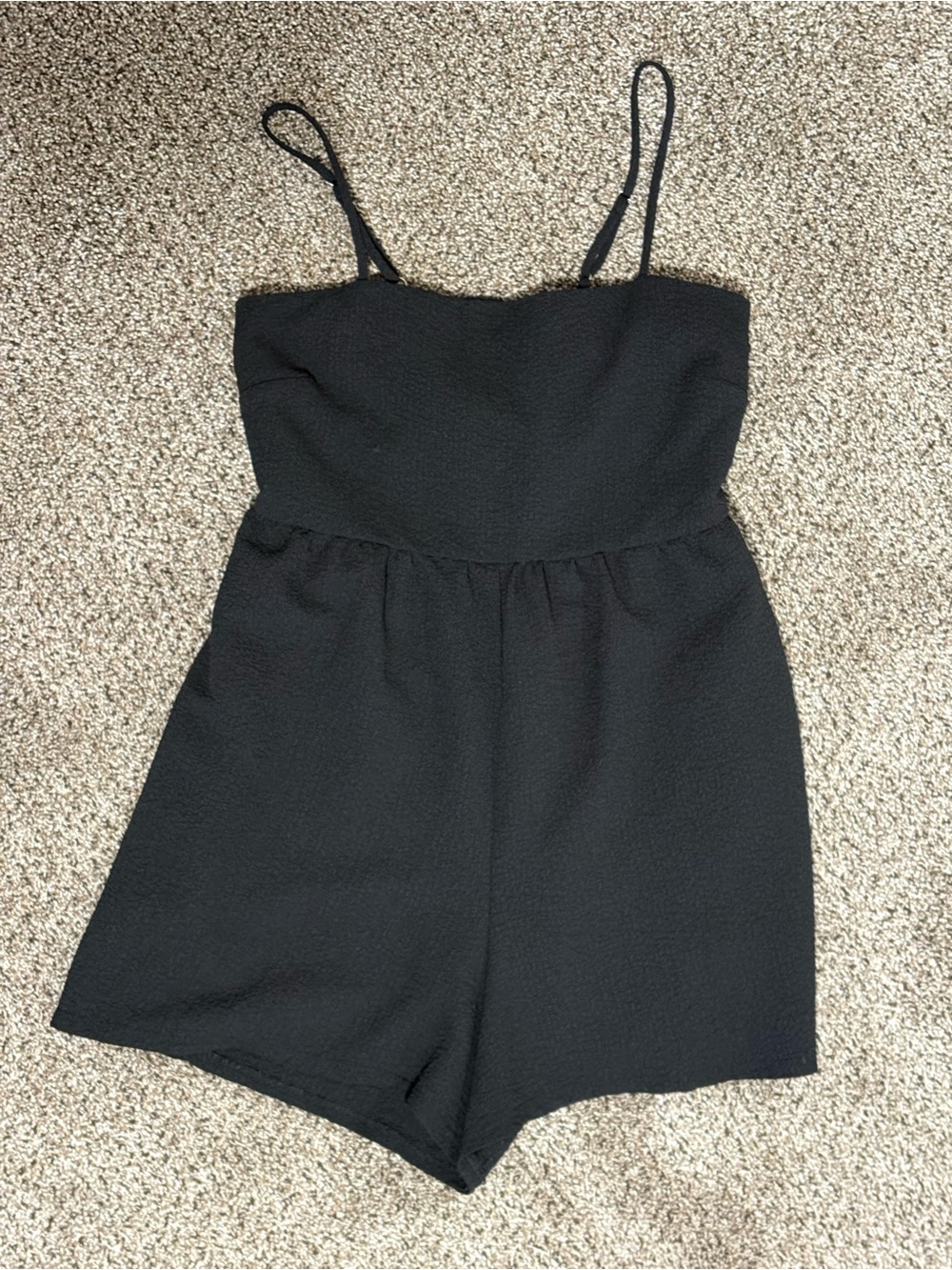 wild fable Black Spaghetti Strap One-Piece Romper